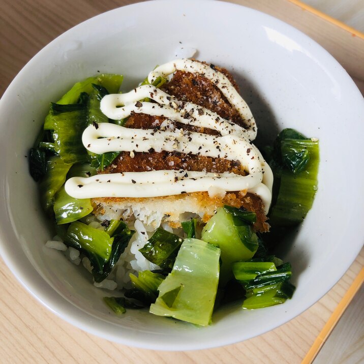 青梗菜と白身フライの丼ぶり レシピ 作り方 By ろーるけーき 楽天レシピ 青梗菜と白身フライの丼ぶり レシピ 作り方 By ろーるけーき 楽天レシピ